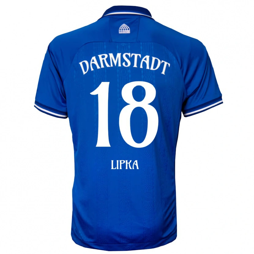 Danxen Heren David Lipka #18 Blauw Wit Thuisshirt Thuistenue 2025/26 T-Shirt