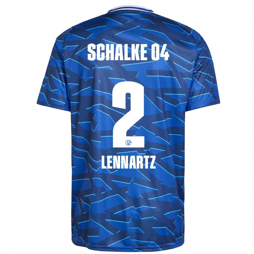 Danxen Heren Max Lennartz #2 Koningsblauw Wit Thuisshirt Thuistenue 2025/26 T-Shirt