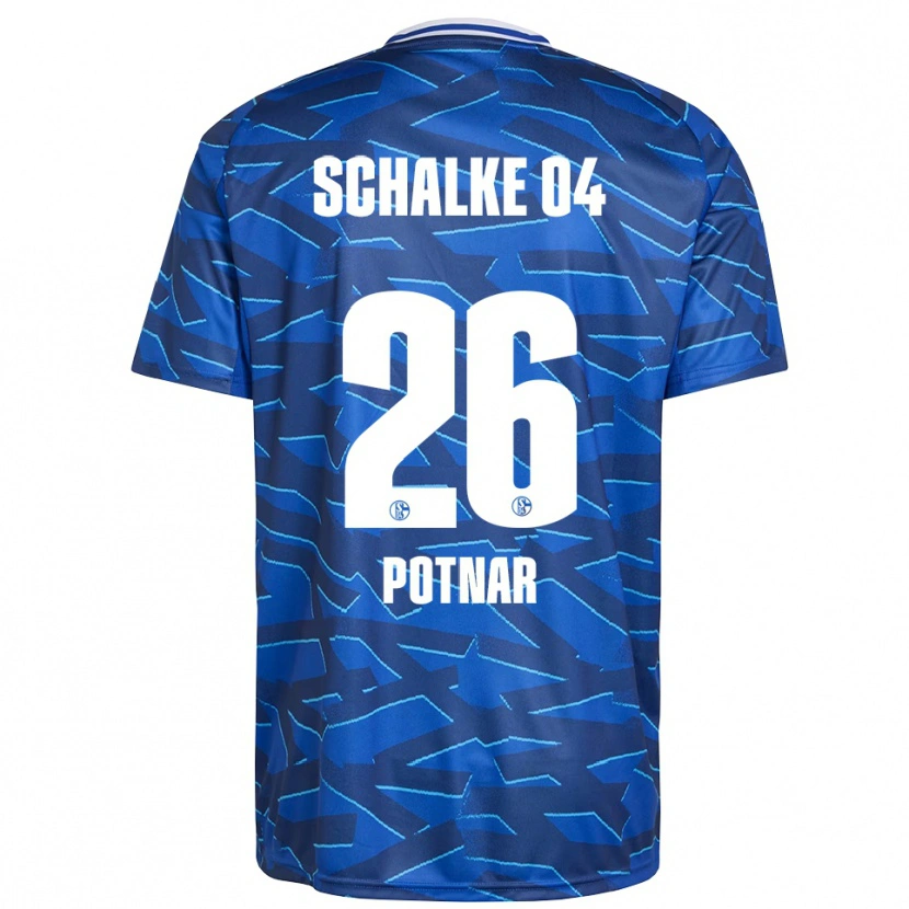 Danxen Heren Bojan Potnar #26 Koningsblauw Wit Thuisshirt Thuistenue 2025/26 T-Shirt