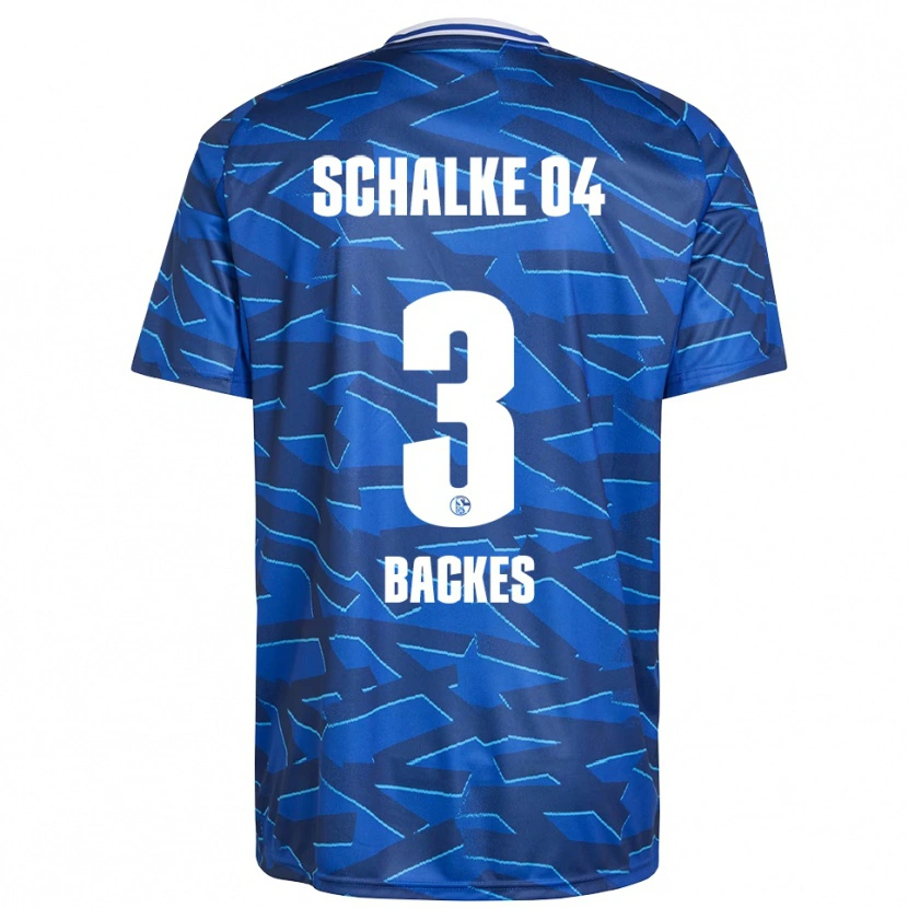 Danxen Heren Diego Backes-Klimek #3 Koningsblauw Wit Thuisshirt Thuistenue 2025/26 T-Shirt
