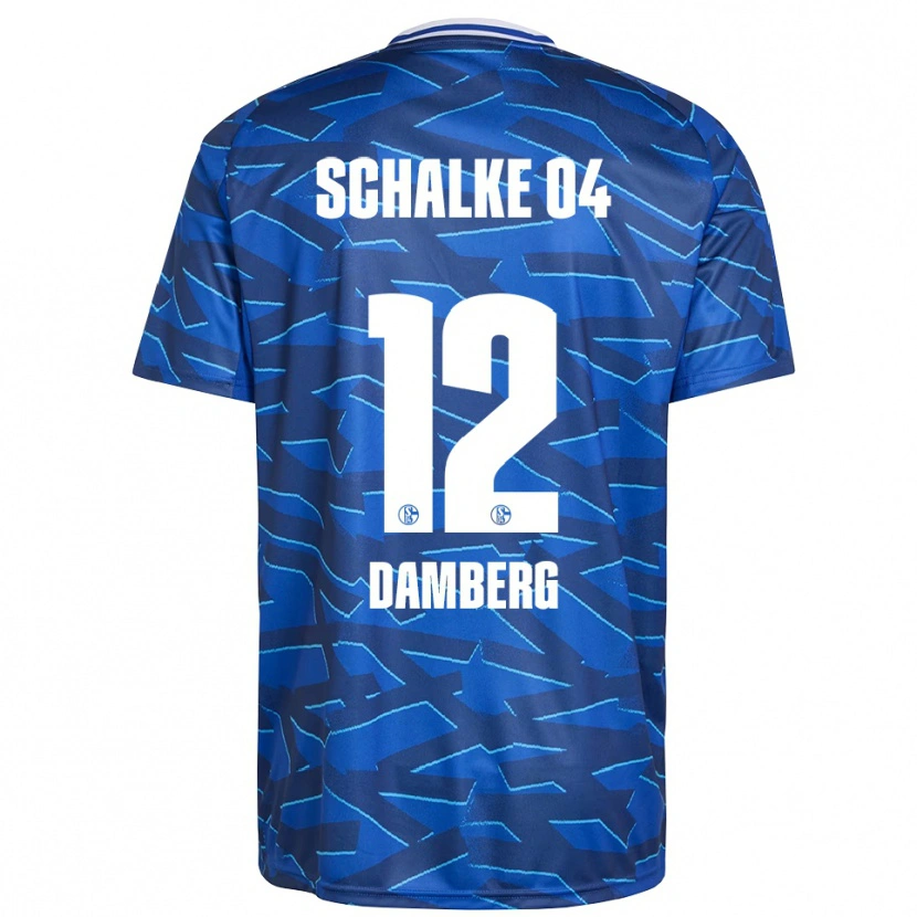 Danxen Heren Niclas Damberg #12 Koningsblauw Wit Thuisshirt Thuistenue 2025/26 T-Shirt