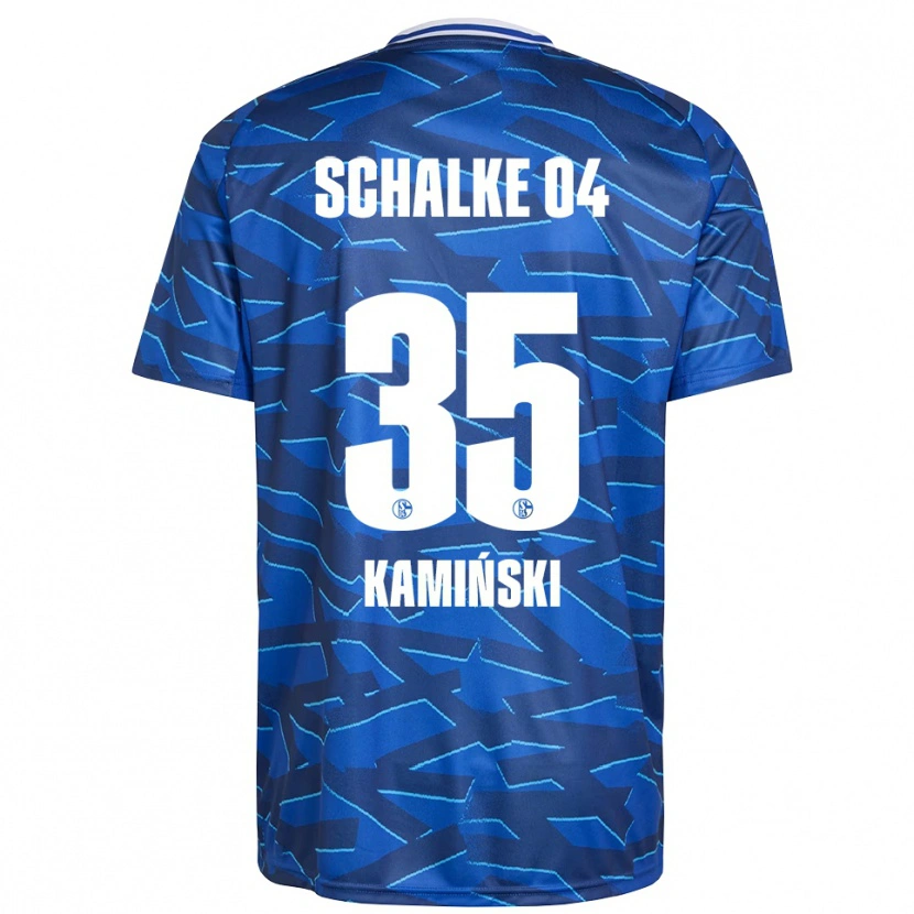 Danxen Heren Marcin Kaminski #35 Koningsblauw Wit Thuisshirt Thuistenue 2025/26 T-Shirt