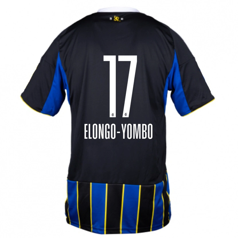 Danxen Heren Rodney Elongo-Yombo #17 Blauw Zwart Geel Thuisshirt Thuistenue 2025/26 T-Shirt