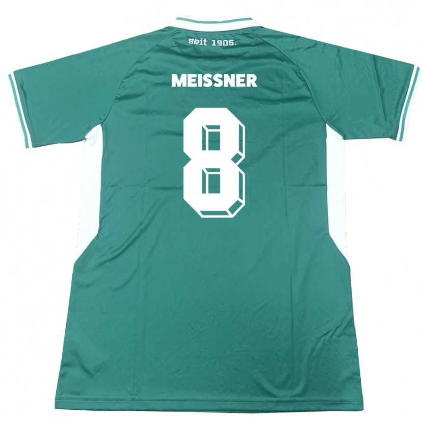 Danxen Heren Thomas Meißner #8 Groen Wit Thuisshirt Thuistenue 2025/26 T-Shirt