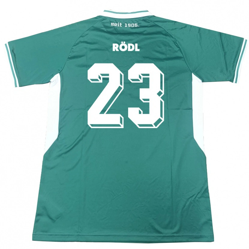 Danxen Heren Valentin Rödl #23 Groen Wit Thuisshirt Thuistenue 2025/26 T-Shirt