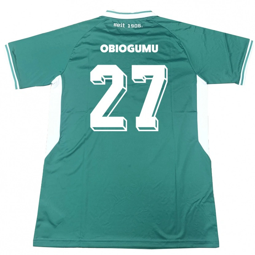Danxen Heren Uche Obiogumu #27 Groen Wit Thuisshirt Thuistenue 2025/26 T-Shirt