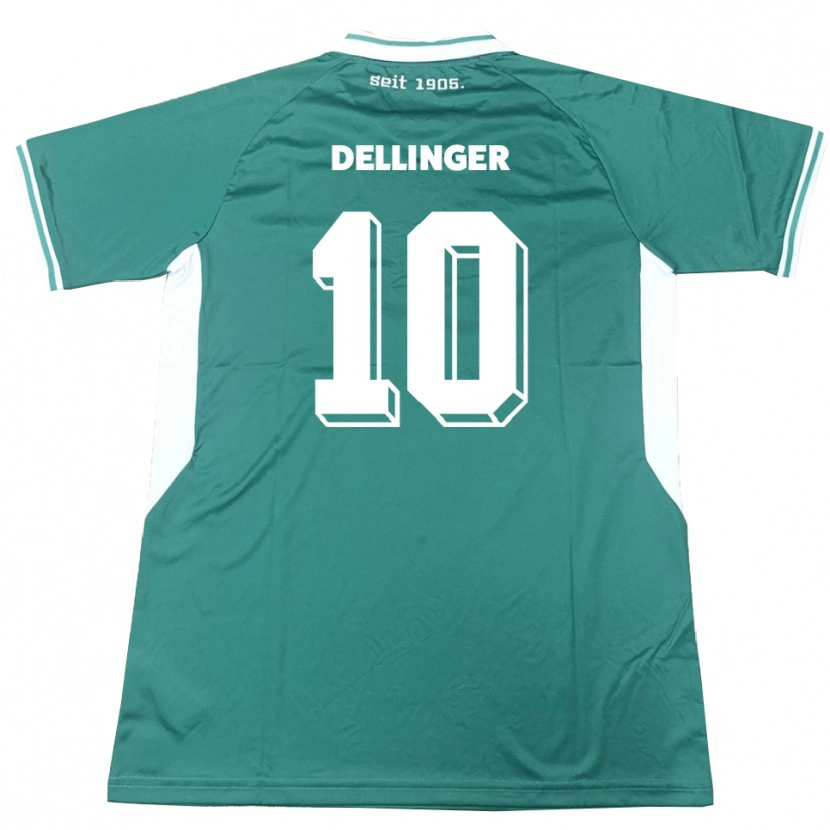 Danxen Heren Michael Dellinger #10 Groen Wit Thuisshirt Thuistenue 2025/26 T-Shirt