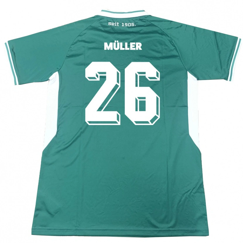 Danxen Heren Maro Müller #26 Groen Wit Thuisshirt Thuistenue 2025/26 T-Shirt