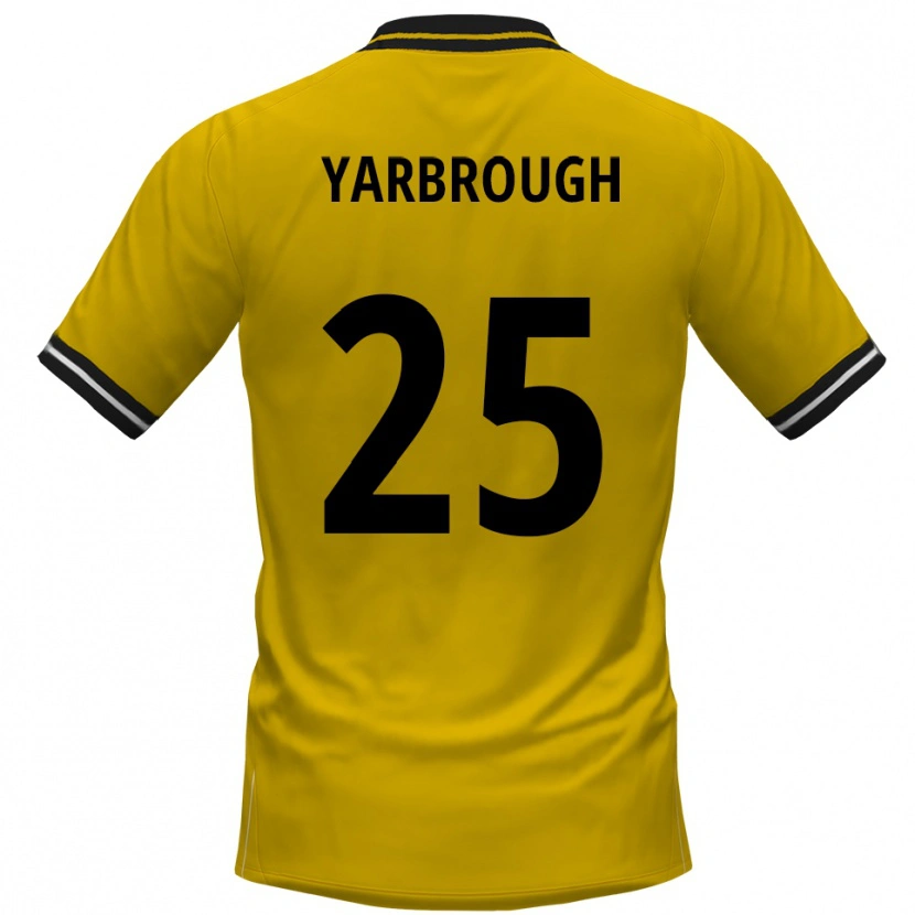 Danxen Heren Lamar Yarbrough #25 Geel Zwart Thuisshirt Thuistenue 2025/26 T-Shirt
