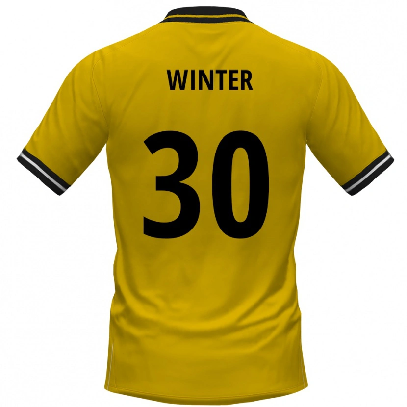 Danxen Heren Nils Winter #30 Geel Zwart Thuisshirt Thuistenue 2025/26 T-Shirt