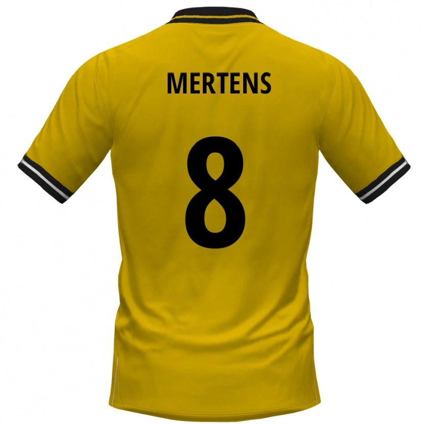 Danxen Heren Ben Mertens #8 Geel Zwart Thuisshirt Thuistenue 2025/26 T-Shirt