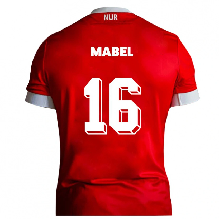 Danxen Heren Steeve Mabel #16 Rood Wit Thuisshirt Thuistenue 2025/26 T-Shirt