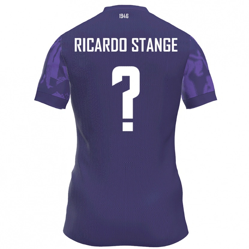 Danxen Heren Andres Ricardo Stange #0 Paars Wit Thuisshirt Thuistenue 2025/26 T-Shirt