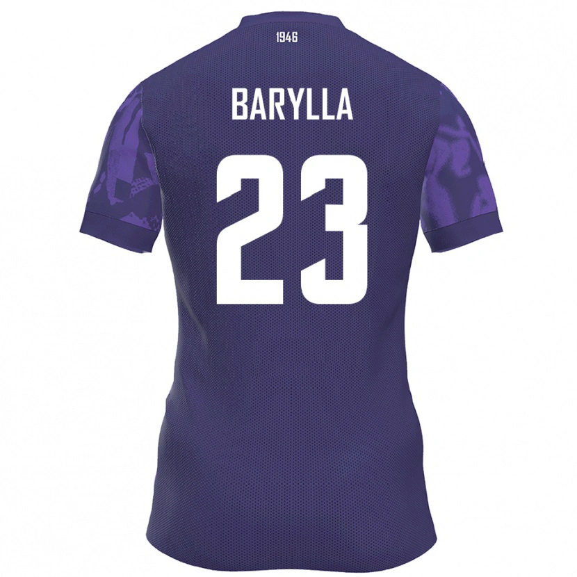 Danxen Heren Anthony Barylla #23 Paars Wit Thuisshirt Thuistenue 2025/26 T-Shirt