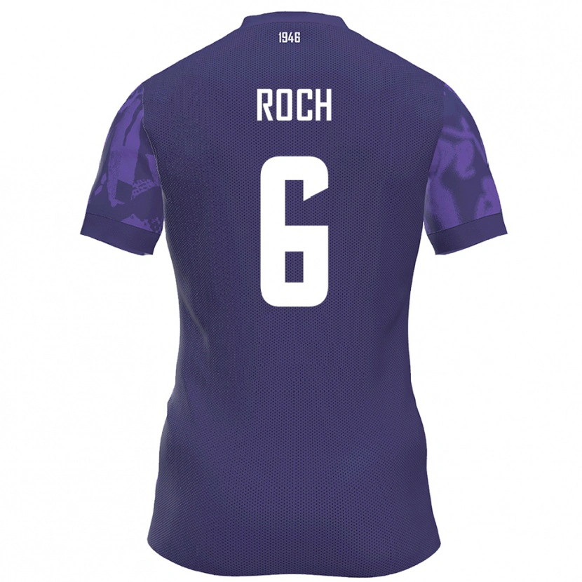Danxen Heren Julian Roch #6 Paars Wit Thuisshirt Thuistenue 2025/26 T-Shirt