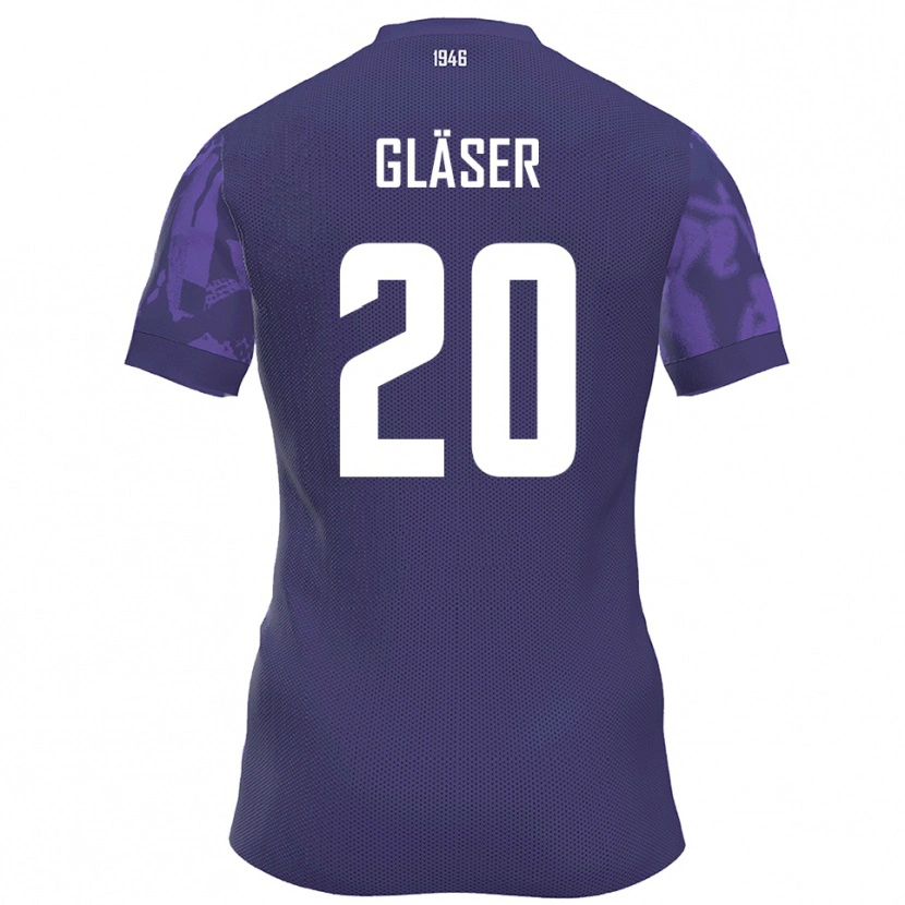 Danxen Heren Philipp Gläser #20 Paars Wit Thuisshirt Thuistenue 2025/26 T-Shirt