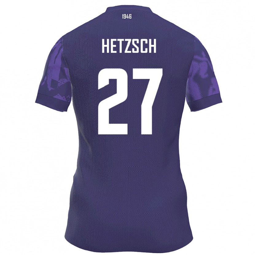 Danxen Heren Finn Hetzsch #27 Paars Wit Thuisshirt Thuistenue 2025/26 T-Shirt