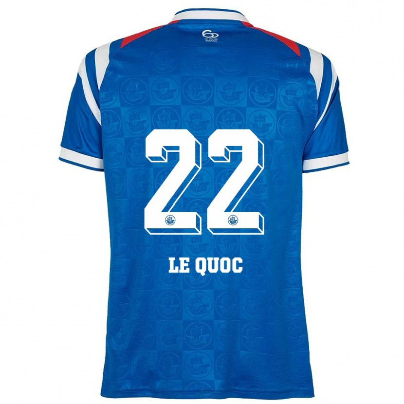 Danxen Heren Jenny Le Quoc #22 Blauw Wit Rood Thuisshirt Thuistenue 2025/26 T-Shirt