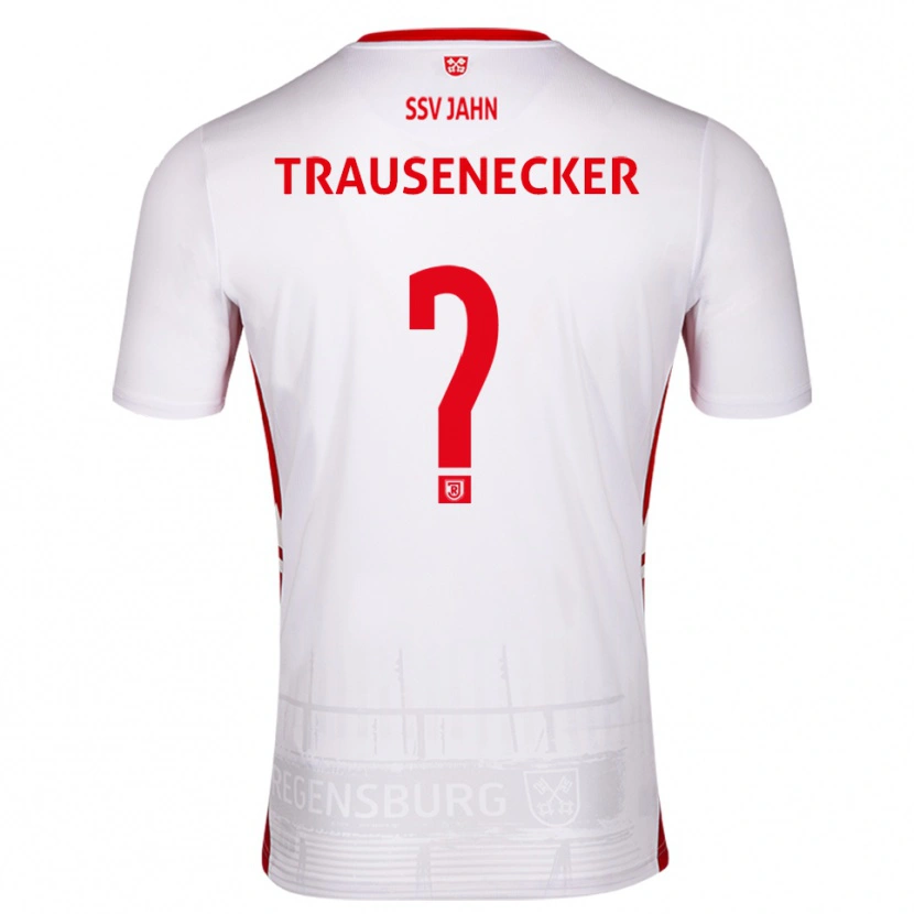 Danxen Heren Bastian Trausenecker #0 Wit Rood Thuisshirt Thuistenue 2025/26 T-Shirt