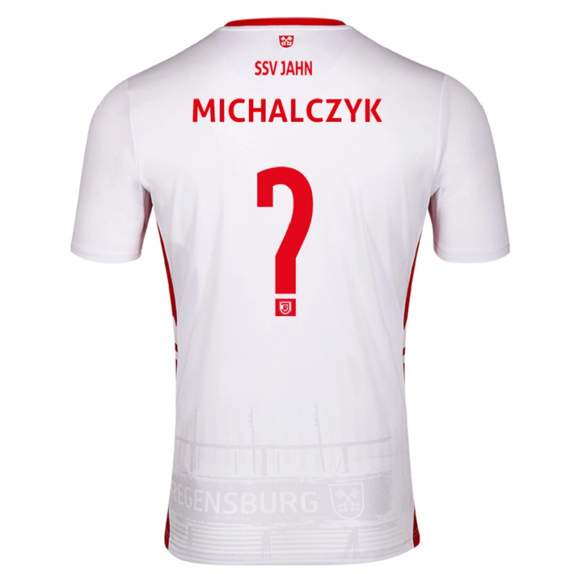 Danxen Heren Fabian Michalczyk #0 Wit Rood Thuisshirt Thuistenue 2025/26 T-Shirt