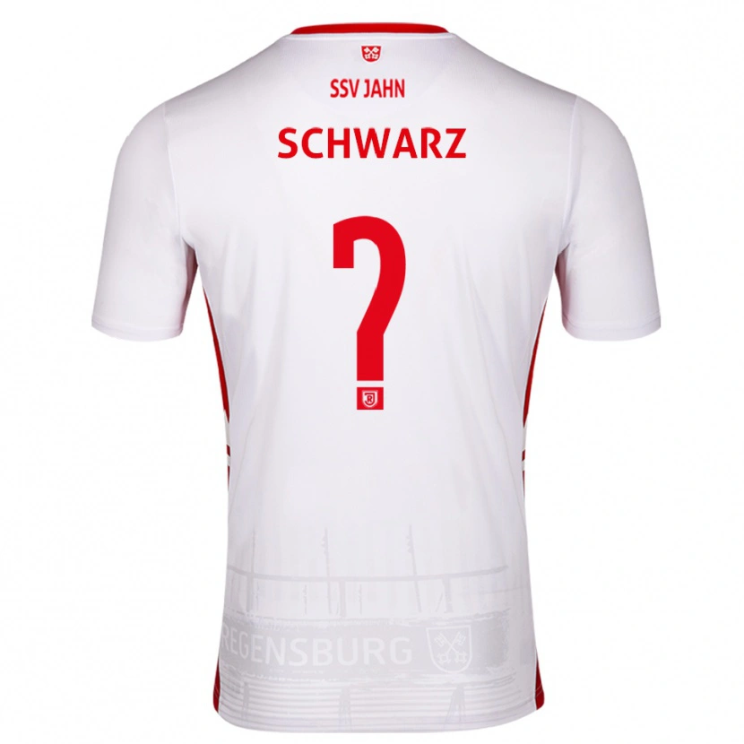 Danxen Heren Maximilian Schwarz #0 Wit Rood Thuisshirt Thuistenue 2025/26 T-Shirt