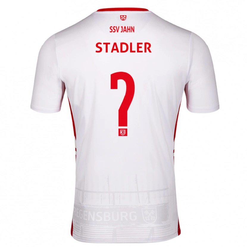 Danxen Heren Sebastian Stadler #0 Wit Rood Thuisshirt Thuistenue 2025/26 T-Shirt