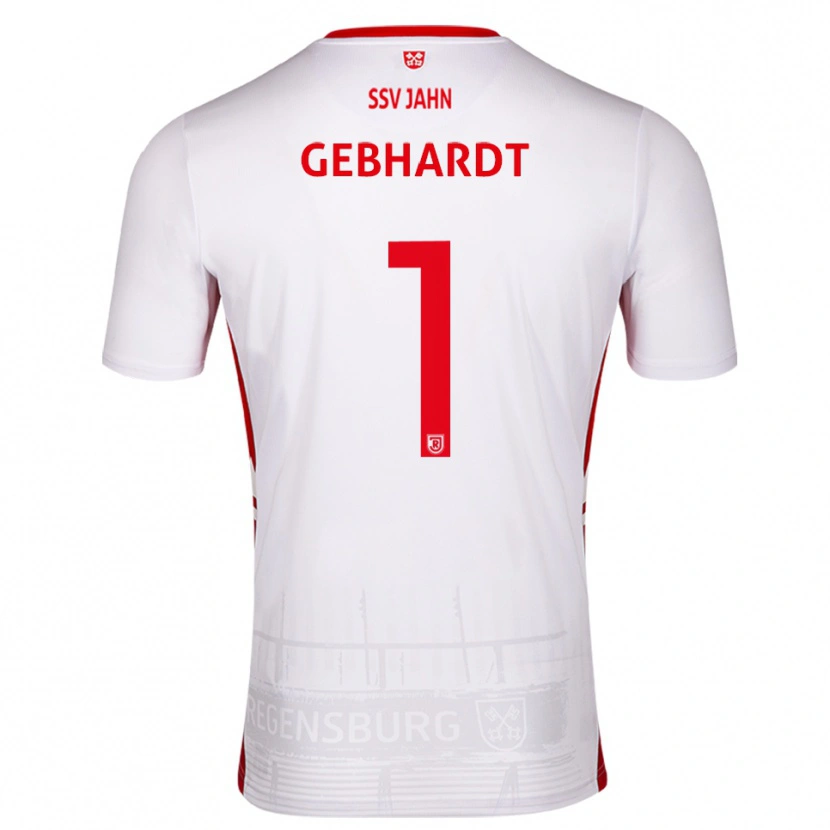 Danxen Heren Felix Gebhardt #1 Wit Rood Thuisshirt Thuistenue 2025/26 T-Shirt