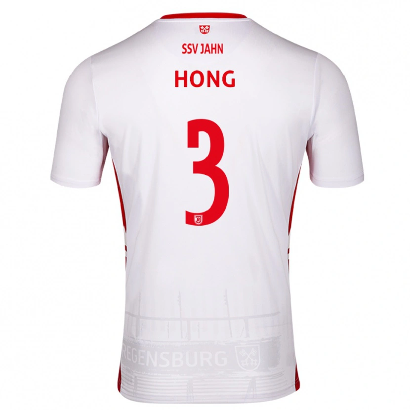 Danxen Heren Hong Lac Luong Thanh #3 Wit Rood Thuisshirt Thuistenue 2025/26 T-Shirt