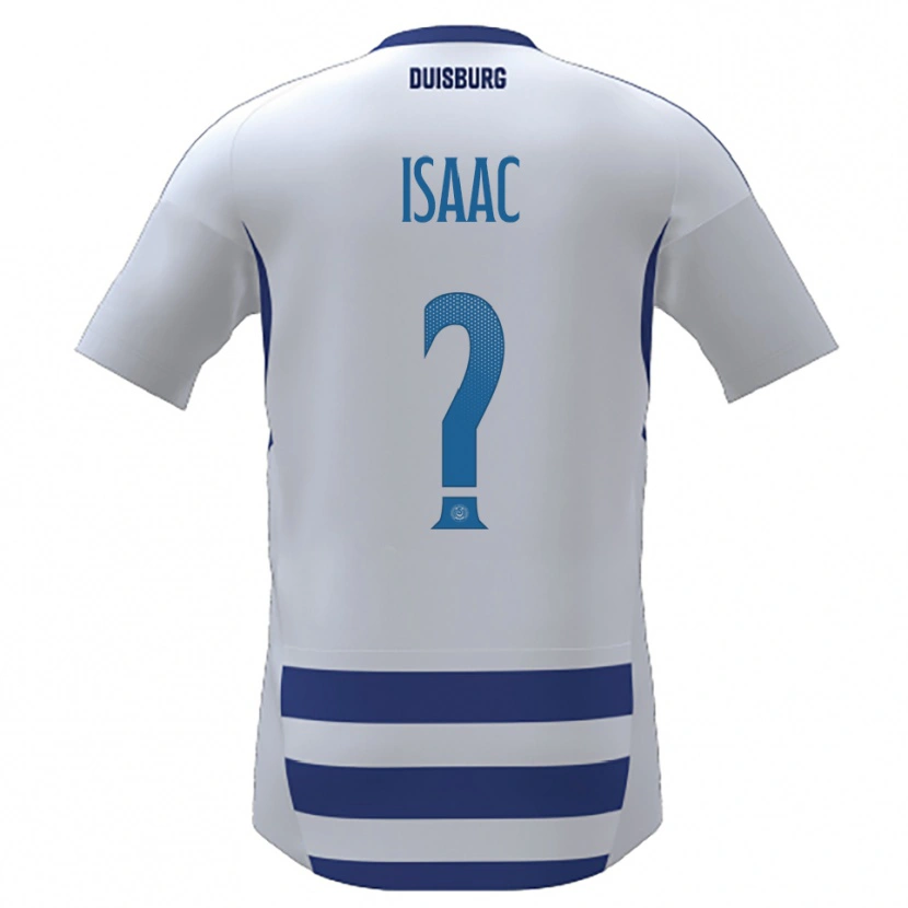 Danxen Heren Chris Isaac #0 Wit Blauw Thuisshirt Thuistenue 2025/26 T-Shirt