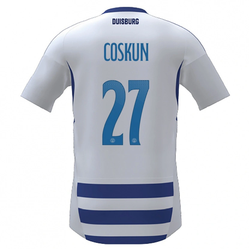 Danxen Heren Can Coskun #27 Wit Blauw Thuisshirt Thuistenue 2025/26 T-Shirt