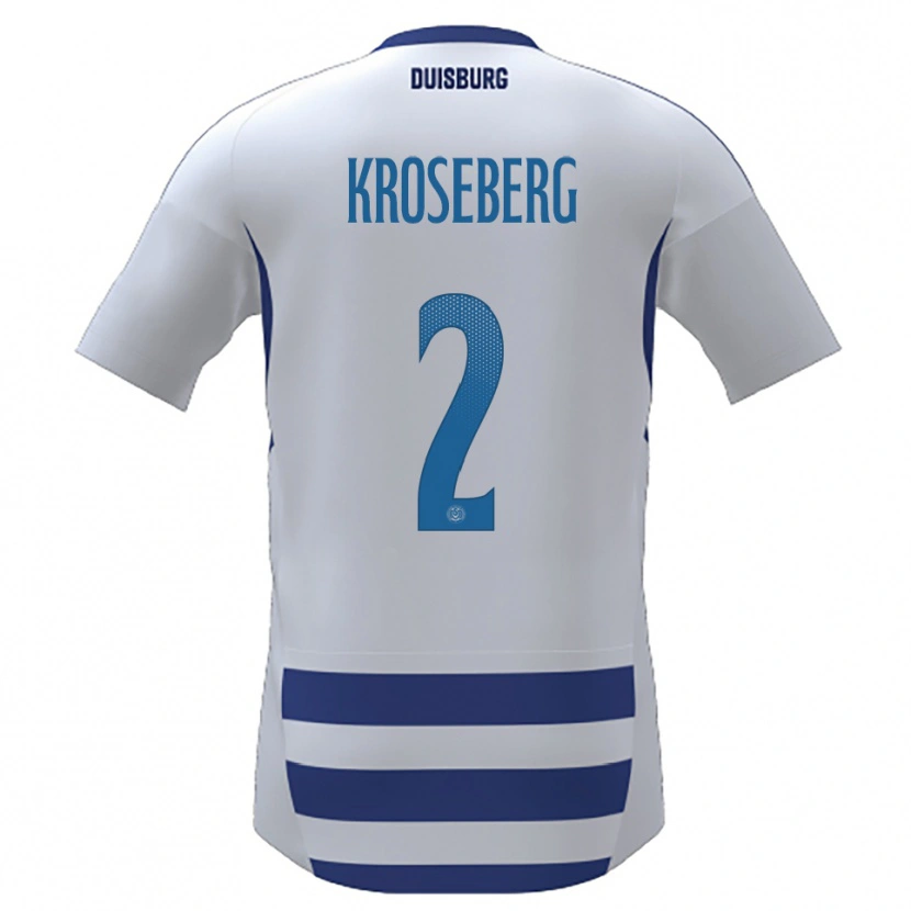 Danxen Heren Jana Kroseberg #2 Wit Blauw Thuisshirt Thuistenue 2025/26 T-Shirt