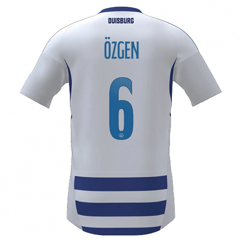 Danxen Heren Mirac Özgen #6 Wit Blauw Thuisshirt Thuistenue 2025/26 T-Shirt