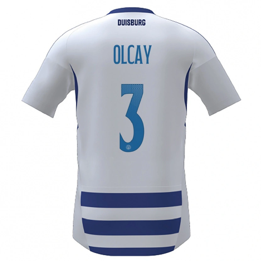 Danxen Heren Kadir Olcay #3 Wit Blauw Thuisshirt Thuistenue 2025/26 T-Shirt