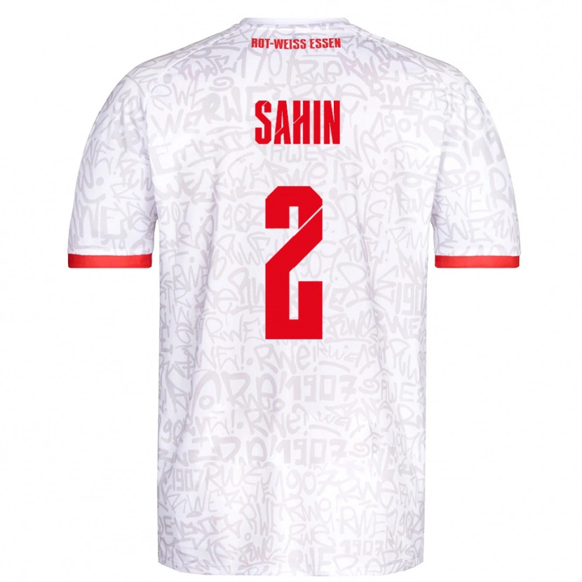 Danxen Heren Can Sahin #2 Wit Rood Thuisshirt Thuistenue 2025/26 T-Shirt