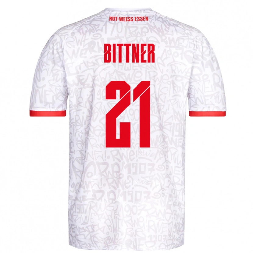 Danxen Heren Lucas Bittner #21 Wit Rood Thuisshirt Thuistenue 2025/26 T-Shirt