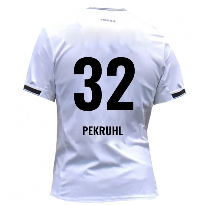 Danxen Heren Fabian Pekruhl #32 Wit Rood Thuisshirt Thuistenue 2025/26 T-Shirt