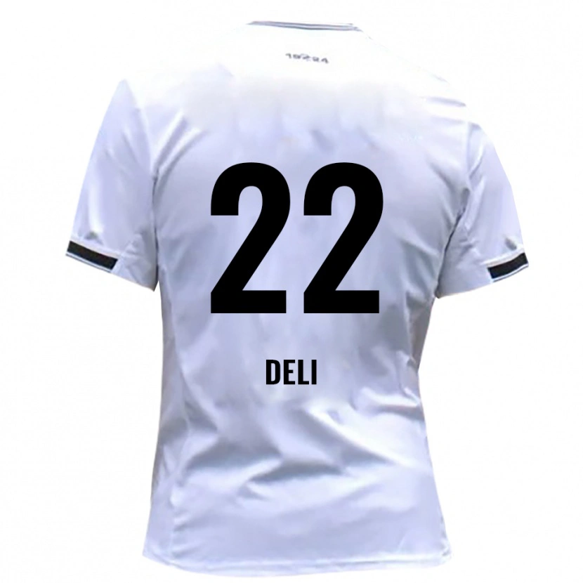 Danxen Heren Levin Deli #22 Wit Rood Thuisshirt Thuistenue 2025/26 T-Shirt