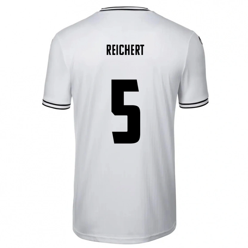 Danxen Heren Johannes Reichert #5 Wit Zwart Thuisshirt Thuistenue 2025/26 T-Shirt