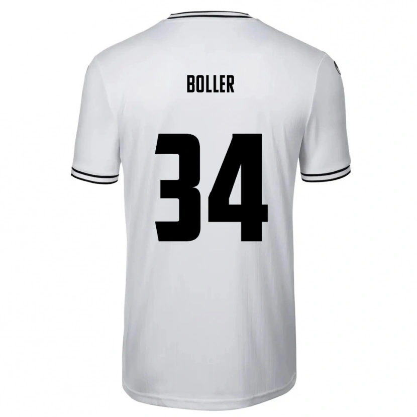 Danxen Heren Jan Boller #34 Wit Zwart Thuisshirt Thuistenue 2025/26 T-Shirt