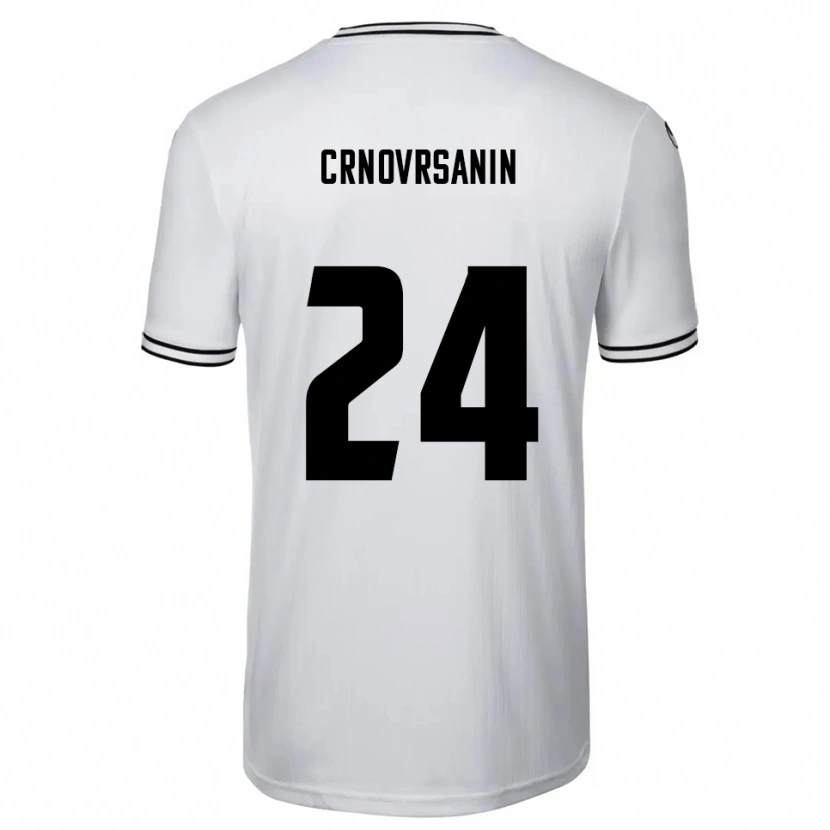 Danxen Heren Sadin Crnovrsanin #24 Wit Zwart Thuisshirt Thuistenue 2025/26 T-Shirt