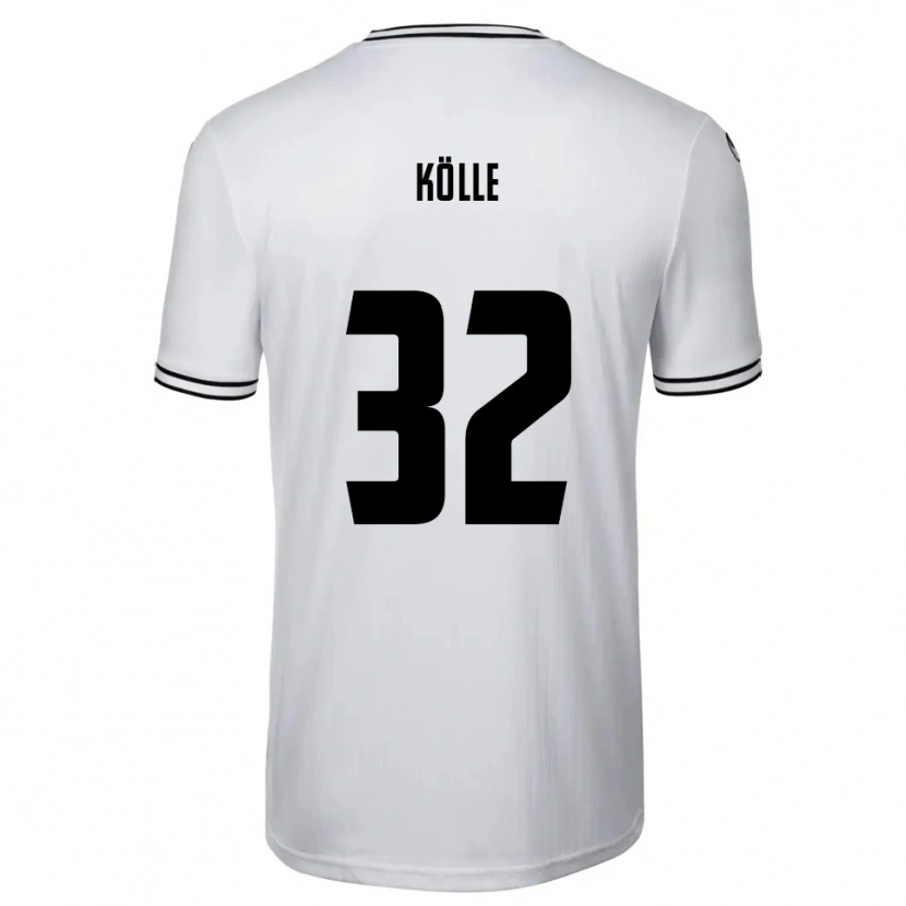 Danxen Heren Niklas Kölle #32 Wit Zwart Thuisshirt Thuistenue 2025/26 T-Shirt