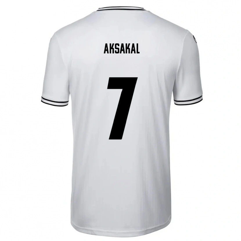 Danxen Heren Ensar Aksakal #7 Wit Zwart Thuisshirt Thuistenue 2025/26 T-Shirt