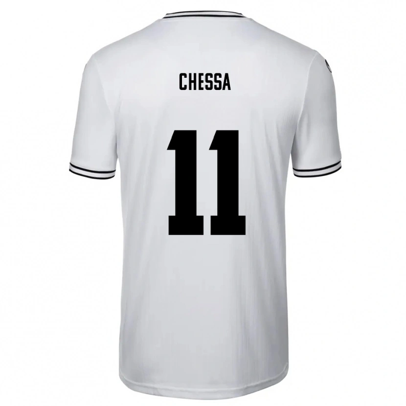 Danxen Heren Dennis Chessa #11 Wit Zwart Thuisshirt Thuistenue 2025/26 T-Shirt