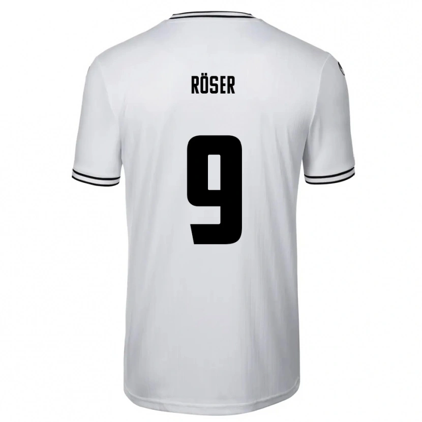 Danxen Heren Lucas Röser #9 Wit Zwart Thuisshirt Thuistenue 2025/26 T-Shirt