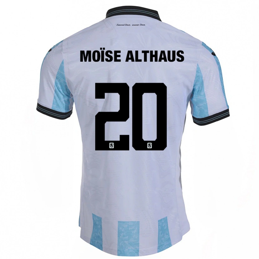 Danxen Heren Samuel Moïse Althaus #20 Wit Hemelsblauw Thuisshirt Thuistenue 2025/26 T-Shirt