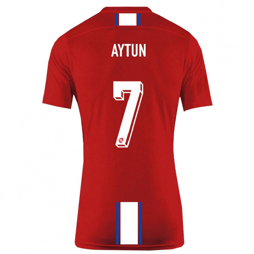 Danxen Heren Emre Aytun #7 Rood Wit Thuisshirt Thuistenue 2025/26 T-Shirt