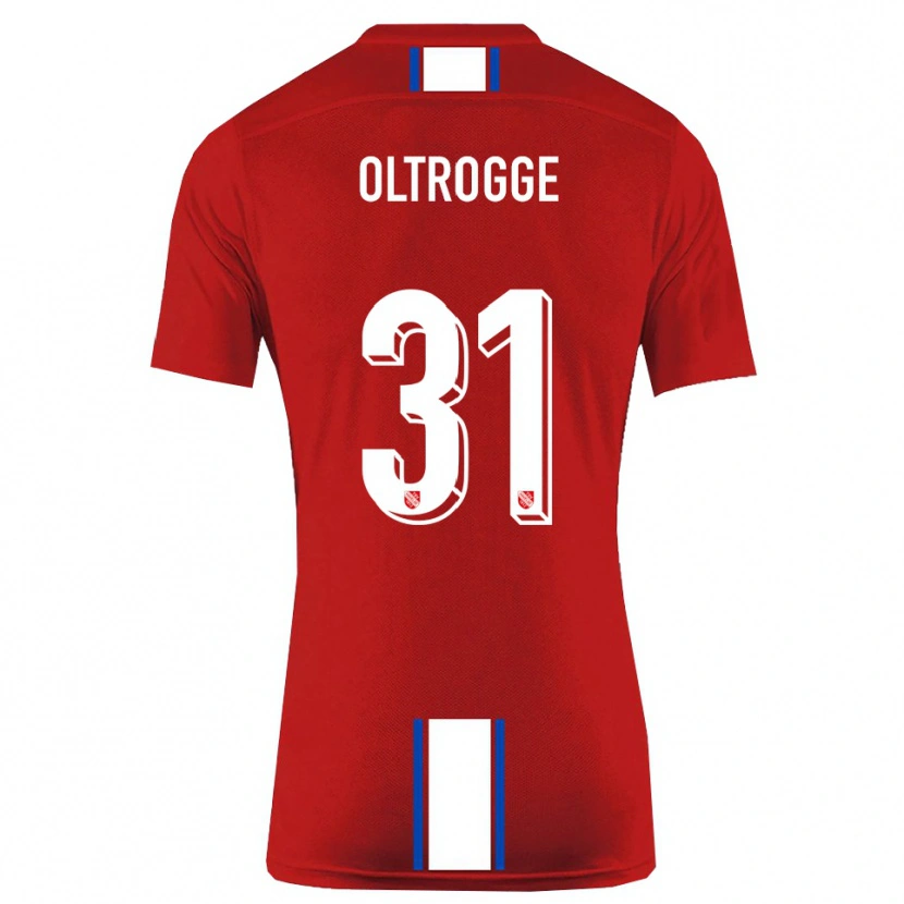 Danxen Heren Jannik Oltrogge #31 Rood Wit Thuisshirt Thuistenue 2025/26 T-Shirt