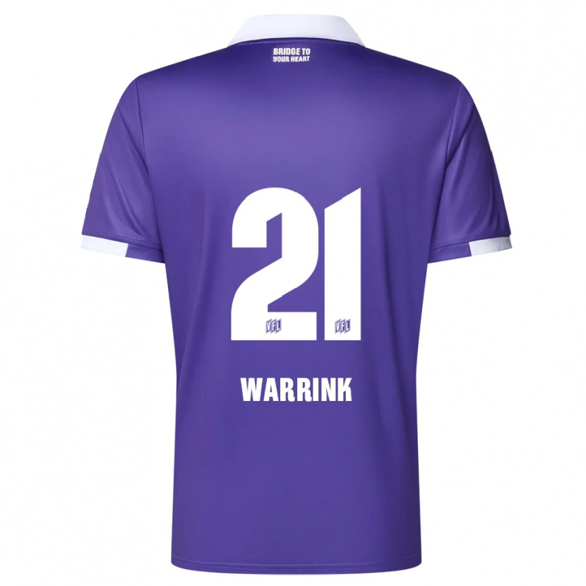 Danxen Heren Marko Warrink #21 Paars Wit Thuisshirt Thuistenue 2025/26 T-Shirt