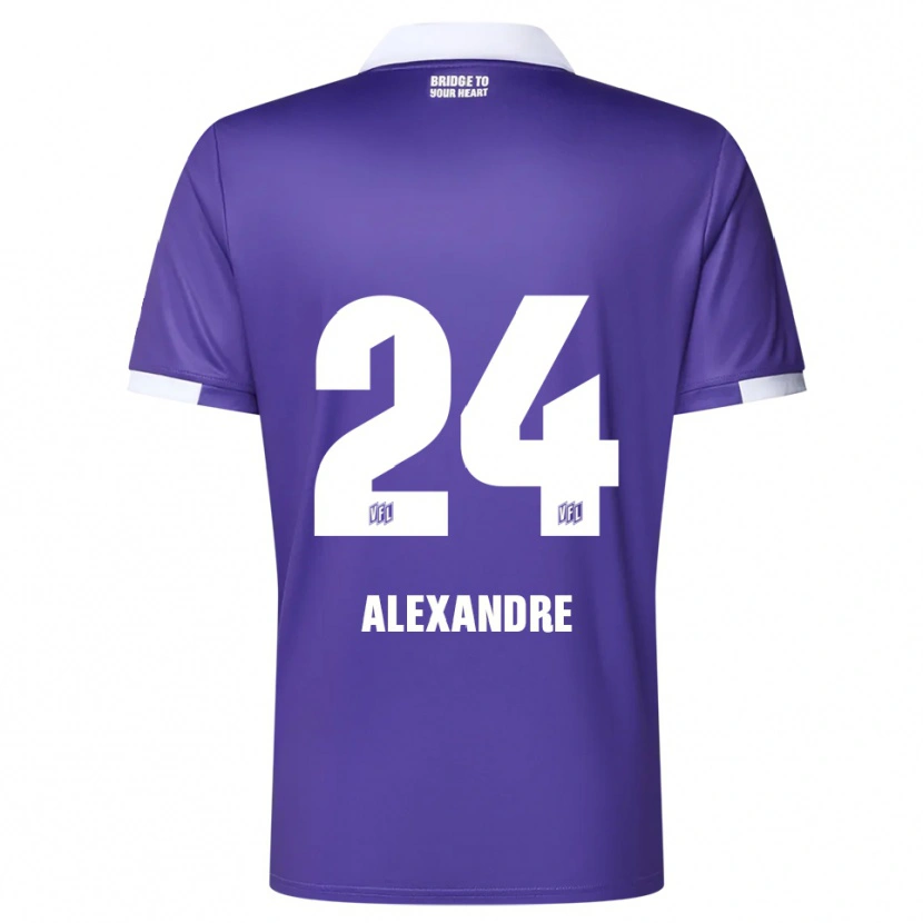 Danxen Heren Tyron Alexandre #24 Paars Wit Thuisshirt Thuistenue 2025/26 T-Shirt