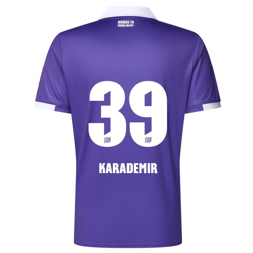 Danxen Heren Yiğit Karademir #39 Paars Wit Thuisshirt Thuistenue 2025/26 T-Shirt
